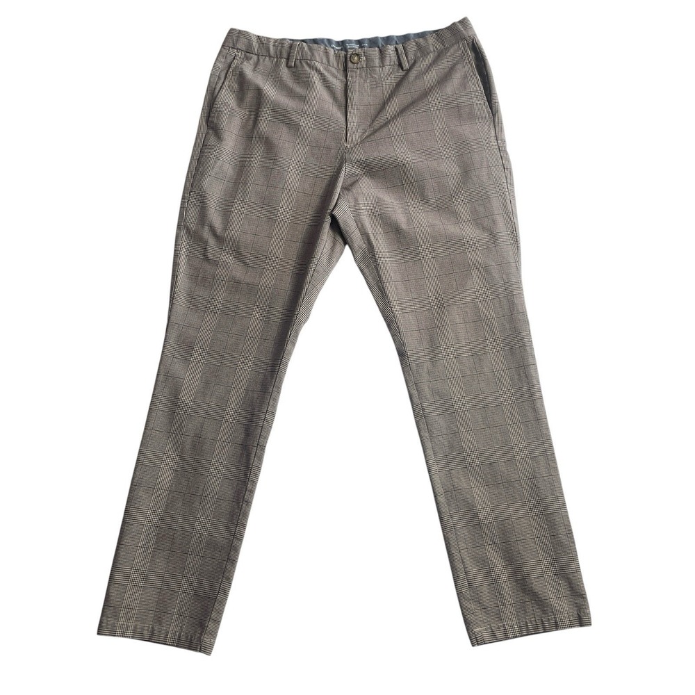 Old Navy Mens 38x32 Ultimate Slim Plaid Pants Built In Flex Stretch Chino - Picture 11 of 11